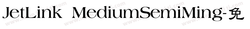 JetLink MediumSemiMing字体转换